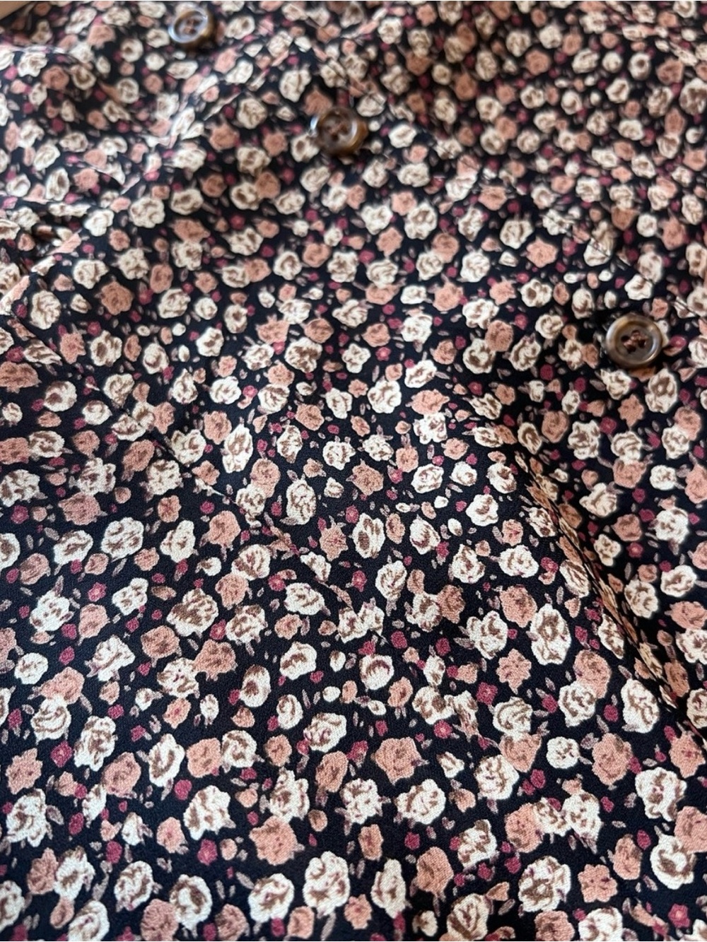Vintage 90s Calico Floral Button Front Midi Dress
Medium - Picture 8 of 9